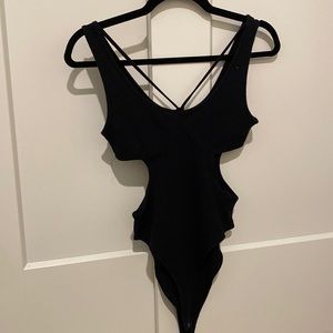 Black Cutout bodysuit size M